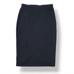 NEW Vintage 90s Y2K Heart & Hips Stretch Jersey Knit Pencil Skirt in Black Med